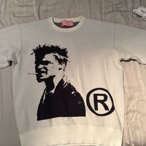 RARE Fight Club - Men's Graphic Sweater - Black & White